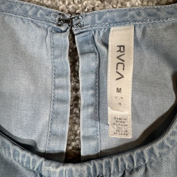 RVCA womens Denim Dress With Pockets size Medium - Picture 3 of 11